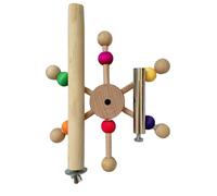 Eladcncmc Parrot Perch For Bird Rotating Wheel Cockatiel Windmill Birdcage Entertainment Resting Perch Toy For Parakeets Budgies