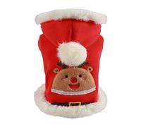 Eladcncmc Pet Clothes For Small Dogs & Cats Dog Coat Christmas Hoodie Jackets Winter Warm Clothing