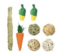 Eladcncmc Small Animal Chewing Toy For Hamster Natural Grinding Sticks Playsets Molar Teething Toy Biting Sticks Small Pet Treats