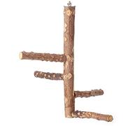 Eladcncmc Wood Bird Perch Natural Wood Bird Perch Stand Parrot Platform Cage Accessories Branches Fork Perch Rod Stand