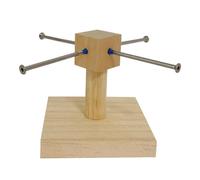 Eladcncmc Wood Hamster Toy Rotating Rack Exercise Feeder For Small Pet Hamsters GuineaPigs Chinchillas Mice