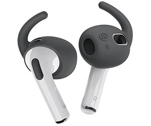 elago 4 Pairs Replacement Ear Hooks Covers Compatible with AirPods 3 [Added Storage Pouch] Anti Slip Ergonomic Ear Tips, 2 Pairs Small & 2 Pairs Large Size Compatible with AirPods 3rd Generation