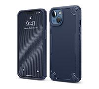 elago Armor Case Compatible with iPhone 13 (6.1"), Heavy-Duty Protective Case, Premium TPU, Carbon Fiber Texture, Tough Rugged Design, Full Body Protection, Shockproof Bumper Cover (Jean Indigo)