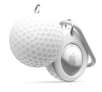 elago Ball Series Case Compatible with Apple AirTag, Drop Protection Keychain (Track Keys, Backpacks, Purses, Dogs, Kids) Tracking Device Not Included [Golf]