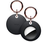 elago Basic Case Compatible with Apple AirTag 2nd Gen (2026) & 1st Gens - Full Protection, Keychain Included, Slim and Simple Design, Premium Food Grade Silicone, Scratch-Free, Safe for Kids and Pets