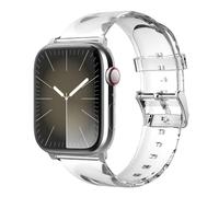 elago Clear Band Compatible with Apple Watch Band Ultra2/Ultra/SE/10/9/8/7/6/SE/5/4/3/2/1 38mm 40mm 41mm 42mm 44mm 45mm 46mm 49mm - Transparent Protective Band, Watch Strap Connector Included