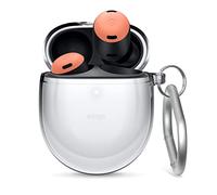 elago Clear Case Compatible with Google Pixel Buds Pro, Pro 2 Case -TPU Transparent Shockproof, Protective Case Cover with Keychain, Wireless Charging, Reduced Yellowing (Transparent)