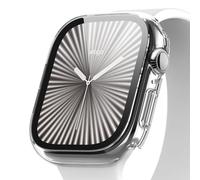 elago Compatible with Apple Watch 11, Apple Watch 10 Case, Screen Protector, Clear Shield, Full Protection, Hard PC + Tempered Glass