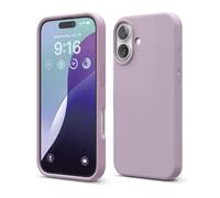 elago Compatible with iPhone 16 Case, Premium Liquid Silicone Case, Full Body Protective Cover, Shockproof, Slim Phone Case, Anti-Scratch Soft Microfiber Lining, 6.1 inch (Soft Purple)
