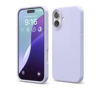 elago Compatible with iPhone 16 Case, Premium Liquid Silicone Case, Full Body Protective Cover, Shockproof, Slim Phone Case, Anti-Scratch Soft Microfiber Lining, 6.1 inch (Purple)