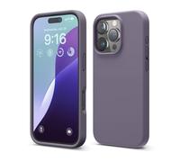 elago Compatible with iPhone 16 Pro Case, Premium Liquid Silicone Case, Full Body Protective Cover, Shockproof, Slim Phone Case, Anti-Scratch Soft Microfiber Lining, 6.3 inch (Deep Lavender)