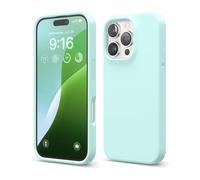 elago Compatible with iPhone 16 Pro Case, Premium Liquid Silicone Case, Full Body Protective Cover, Shockproof, Slim Phone Case, Anti-Scratch Soft Microfiber Lining, 6.3 inch (Aqua Sky)