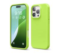 elago Compatible with iPhone 16 Pro Case, Premium Liquid Silicone Case, Full Body Protective Cover, Shockproof, Slim Phone Case, Anti-Scratch Soft Microfiber Lining, 6.3 inch (Lime Green)