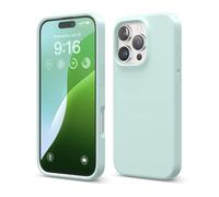elago Compatible with iPhone 16 Pro Case, Premium Liquid Silicone Case, Full Body Protective Cover, Shockproof, Slim Phone Case, Anti-Scratch Soft Microfiber Lining, 6.3 inch (Mint)