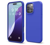 elago Compatible with iPhone 16 Pro Max Case, Premium Liquid Silicone Case, Full Body Protective Cover, Shockproof, Slim Phone Case, Anti-Scratch Soft Microfiber Lining, 6.9 inch (Cobalt Blue)