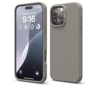 elago Compatible with iPhone 16 Pro Max Case, Premium Liquid Silicone Case, Full Body Protective Cover, Shockproof, Slim Phone Case, Anti-Scratch Soft Microfiber Lining, 6.9 inch (Medium Grey)