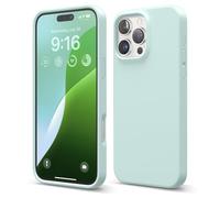 elago Compatible with iPhone 16 Pro Max Case, Premium Liquid Silicone Case, Full Body Protective Cover, Shockproof, Slim Phone Case, Anti-Scratch Soft Microfiber Lining, 6.9 inch (Mint)