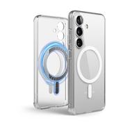 elago Compatible with Samsung Galaxy S25 Case - Magnetic Hybrid Clear Case, Precise Camera Cutouts, Strong Magnetism, Protective Cover, PC/TPU Hybrid Technology, Shockproof Bumper, 6.2" (Clear)