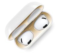 elago Dust Guard Compatible with AirPods 3 Case, Dust-Proof Metallic Sticker, Ultra Slim Film, Luxurious Looking Finish, Protection from Iron & Metal Shavings, Clean Your AirPods (1 Set) (Gold)