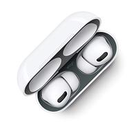 elago Dust Guard Compatible with AirPods Pro, AirPods Pro 2nd Generation - Dust-Proof Film, Ultra Slim, Luxurious Looking, Protect from Iron/Metal Shavings (2 Sets, Dark Grey) [US Patent Registered]