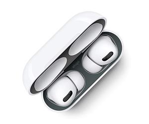 elago Dust Guard Compatible with AirPods Pro, AirPods Pro 2nd Generation - Dust-Proof Film, Ultra Slim, Luxurious Looking, Protect from Iron/Metal Shavings (2 Sets, Dark Grey) [US Patent Registered]