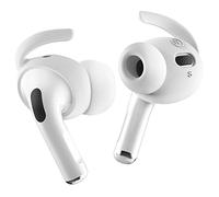 elago Ear Hooks Covers for AirPods Pro 2, 4 Pairs, White, Secure Fit & Improved Sound Quality, Silicone Material