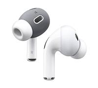 elago [Fit in The Case] Ear Tips Cover Compatible with Apple AirPods Pro 2, Anti Slip Silicone Cover, Dust-Free (2 Pairs of 2 Colors) (Dark Grey/White)