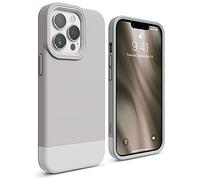 elago Glide Case Compatible with iPhone 13 Pro Case (6.1"), Protective Thin TPU Cover, Shockproof, Enhanced Camera Guard, Anti-Scratch, Simple and Unique Design (Stone/White)