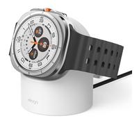 elago GWT2 Charger Stand Compatible with Samsung Galaxy Watch 8/8 Classic, 7/Ultra, 6/6 Classic, 5/5 Pro [40/43/44/45/47mm], Nightstand Mode, Cable Management [Charging Cable Not Included] (White)