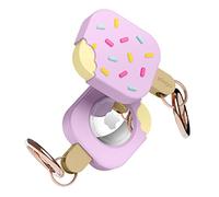 elago Ice Cream Case Compatible with Apple AirTag Keychain, Compatible with AirTag Case - Drop Protection, Carabiner Key Ring (Track Dogs, Keys, Purses) Tracking Device Not Included (Lavender)