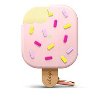 elago Ice Cream Case with Keychain Compatible with AirPods 3 Case Cover - Supports Wireless Charging, Cute Design Case, Shock Resistant (Strawberry)