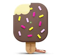 elago Ice Cream Case with Keychain Compatible with AirPods 3 Case Cover - Supports Wireless Charging, Cute Design Case, Shock Resistant (Chocolate)