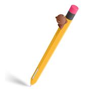 elago | LINE Friends Classic Pencil Case Compatible with Apple Pencil 2nd Generation, Durable Silicone Cover, Protective Holder, Compatible with Magnetic Charging and Double Tap (BROWN)