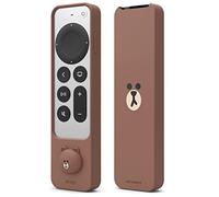 elago | LINE Friends Slim Case Compatible with Apple TV 4K Siri Remote 3rd (2022) & 2nd Generation - Slim Design, Light Weight, Scratch-Free Silicone, Shock Absorption, Full Access to All Functions