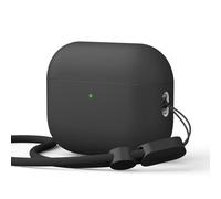 elago Liquid Hybrid Case Compatible with AirPods Pro 3 Case Cover - Triple Layer Protection, Strap Included, Wireless Charging, Shock Resistant (Black)
