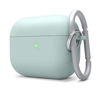 elago Liquid Hybrid Silicone Case with Keychain Designed for Apple AirPods Pro Case - Triple Layer Structure : Perfect Shockproof Protection, Premium Silicone Cover (Mint)