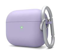 elago Liquid Hybrid Silicone Case with Keychain Designed for Apple AirPods Pro Case - Triple Layer Structure : Perfect Shockproof Protection, Premium Silicone Cover (Lavender)