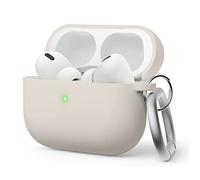 elago Liquid Hybrid Silikon Hülle Kompatibel mit Apple AirPods Pro 2. Generation Case, Dreischichtige Struktur : Voller Schutz, Front-LED sichtbar, Unterstützt Kabelloses Aufladen (Taupe)