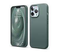 elago Liquid Silicone Case Compatible with iPhone 13 Pro Case (6.1"), Premium Silicone, Full Body Protection - 3 Layer Shockproof Phone Cover, Anti-Scratch Soft Microfiber Lining (Midnight Green)