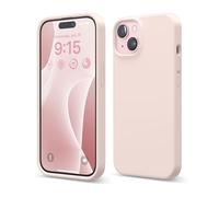elago Liquid Silicone Case Compatible with iPhone 15 Case, Premium Silicone, Full Body Protective Cover [4 Layer Shockproof Structure], Anti-Scratch Soft Microfiber Lining (Lovely Pink)