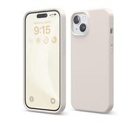 elago Liquid Silicone Case Compatible with iPhone 15 Case, Premium Silicone, Full Body Protective Cover [4 Layer Shockproof Structure], Anti-Scratch Soft Microfiber Lining (Stone)