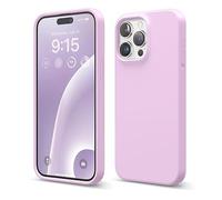 elago Liquid Silicone Case Compatible with iPhone 15 Pro Max Case, Premium Silicone, Full Body Protective Cover [4 Layer Shockproof Structure], Anti-Scratch Soft Microfiber Lining (Light Lilac)