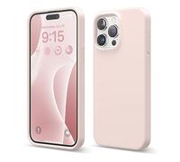 elago Liquid Silicone Case Compatible with iPhone 15 Pro Max Case, Premium Silicone, Full Body Protective Cover [4 Layer Shockproof Structure], Anti-Scratch Soft Microfiber Lining (Lovely Pink)