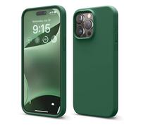 elago Liquid Silicone Case Compatible with iPhone 15 Pro Max Case, Premium Silicone, Full Body Protective Cover [4 Layer Shockproof Structure], Anti-Scratch Soft Microfiber Lining (Alpine Green)