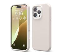 elago Liquid Silicone Case for iPhone 16 Pro | Full Body Protection, Shockproof, Slim Phone, Anti-Scratch Soft Microfiber Lining (Stone)