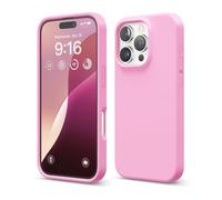 elago Liquid Silicone Case for iPhone 16 Pro Hot Pink | Full Body Protection, Shockproof, Slim Phone, Anti-Scratch Soft Microfiber Lining (Hot Pink)