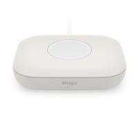 elago Magnetic Charger Pad Compatible with Apple Watch Charger, Galaxy Watch 7&7 Ultra, 6&5 Series Charger, AirPods Pro 2, Compact, Durable Silicone [Charging Cable Not Included] (Stone)