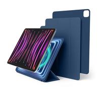 elago Magnetic Folio Case Compatible with iPad Air 13 (M4,M3,M2) / Pro 12.9 (3rd, 4th, 5th, 6th), Apple iPad Pencil and elago’s Pencil case - Back plate can be attached to metal materials (Blue)