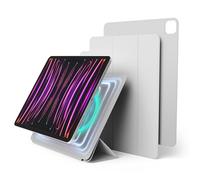 elago Magnetic Folio Case Compatible with iPad Air 13 (M4,M3,M2) / Pro 12.9 (3rd, 4th, 5th, 6th), Apple iPad Pencil and elago’s Pencil case - Back plate can be attached to metal materials (Light Grey)