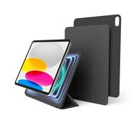 elago Magnetic Folio Case for iPad A16, 10th Generation - iPad Case with Magnetic attachment to Metal Materials, Compatible with elago's Apple Pencil case (Dark Grey)